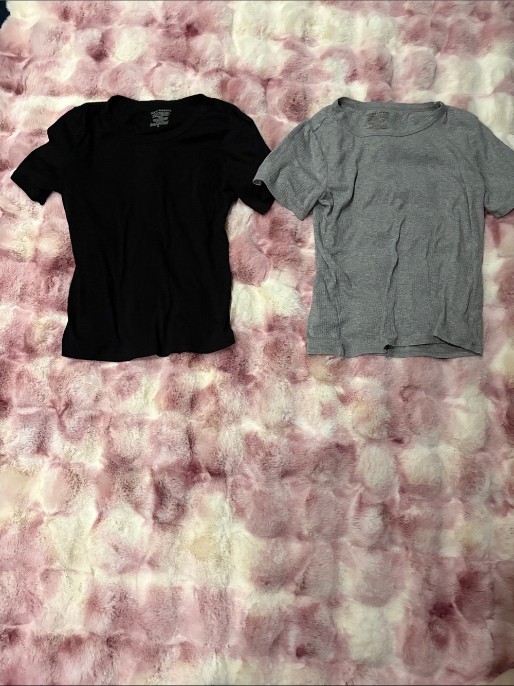 Lucky brand Short Sleeve Crewneck Tee - Black & Gray